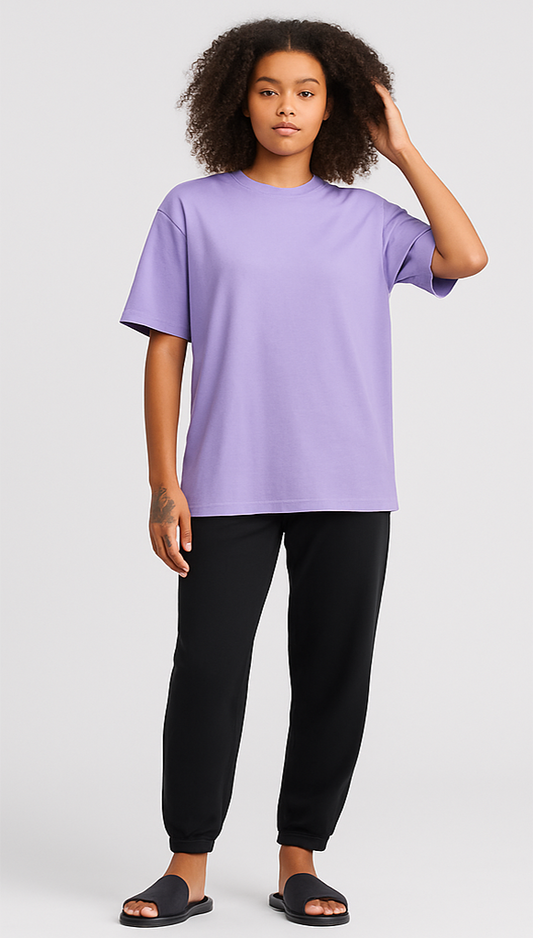 LAVENDER OVERSIZED T-SHIRT