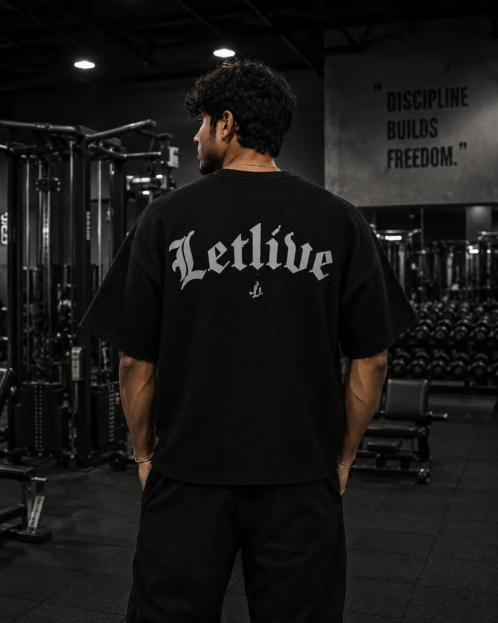 Letlive wordmark Boxy Waffle T-shirt