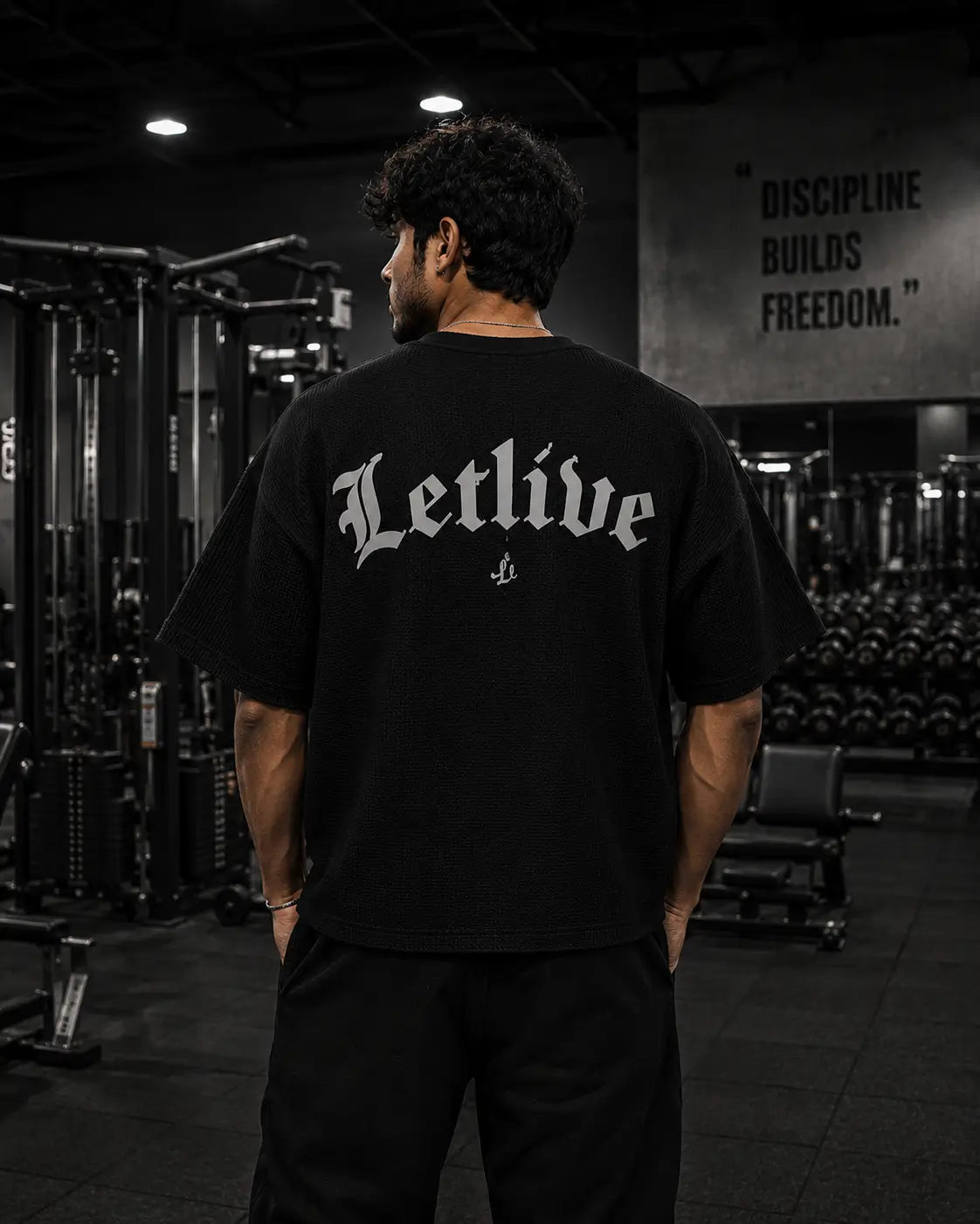 Letlive wordmark Boxy Waffle T-shirt