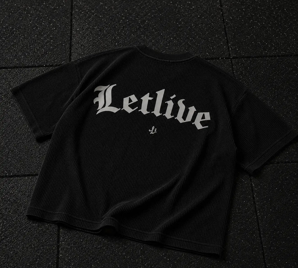 Letlive wordmark Boxy Waffle T-shirt