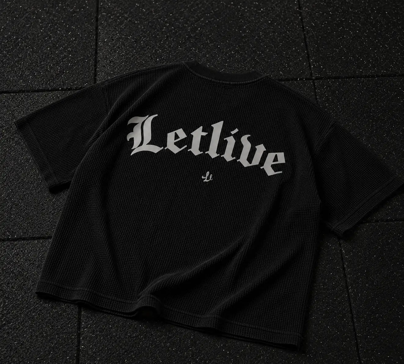 Letlive wordmark Boxy Waffle T-shirt