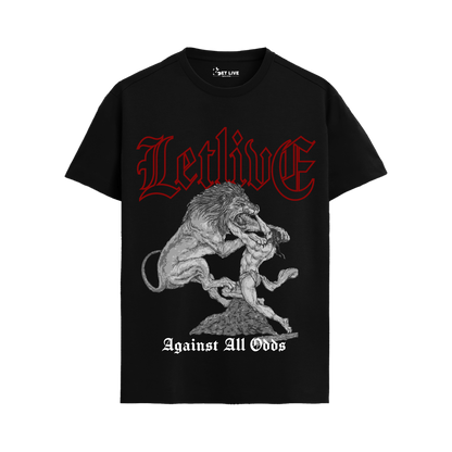 MAN VS LION T-shirt