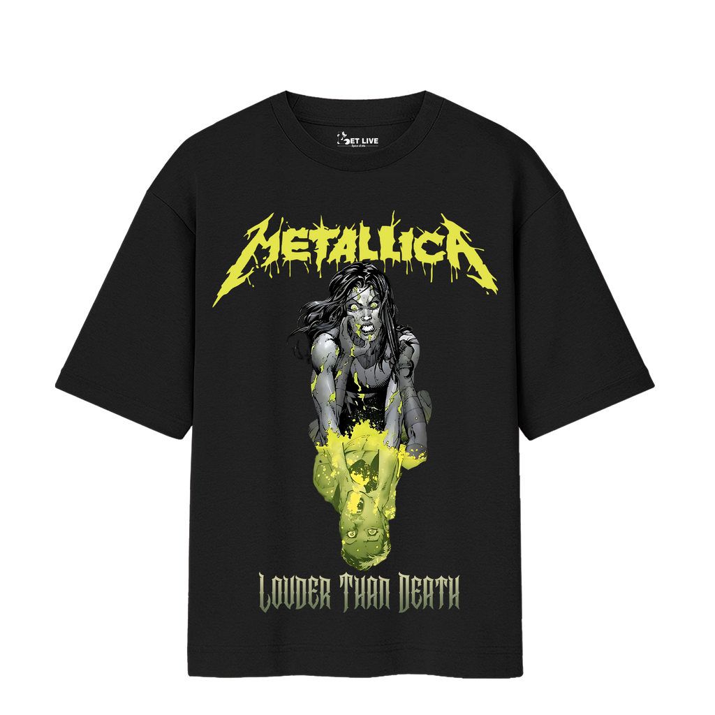 METALLICA LOUDER THAN DEATH OVERSIZED T-Shirt
