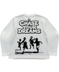 Off-white waffle knit oversized full-sleeve Back Design