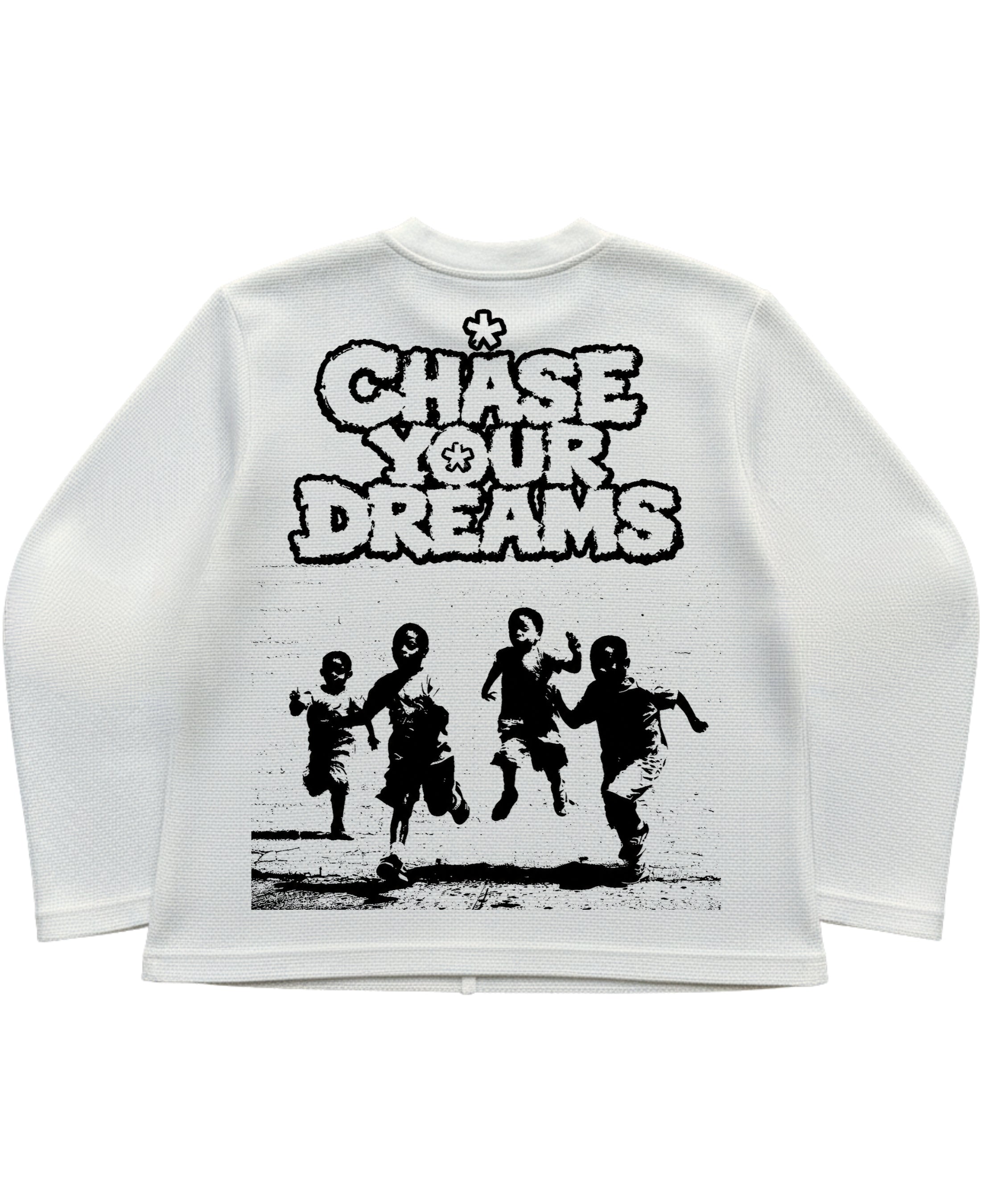 Off-white waffle knit oversized full-sleeve Back Design