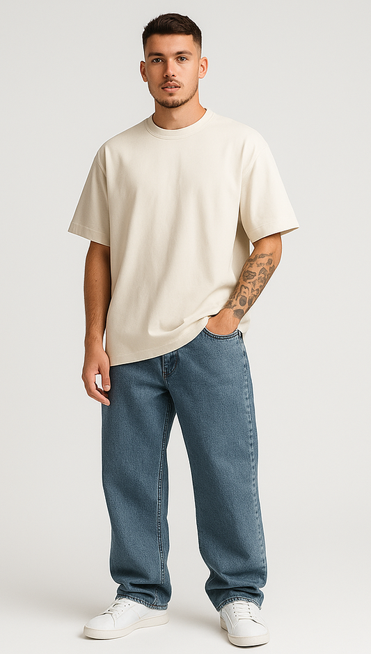 OFF WHITE OVERSIZED T-SHIRT