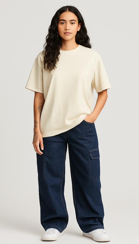 OFF WHITE OVERSIZED T-SHIRT