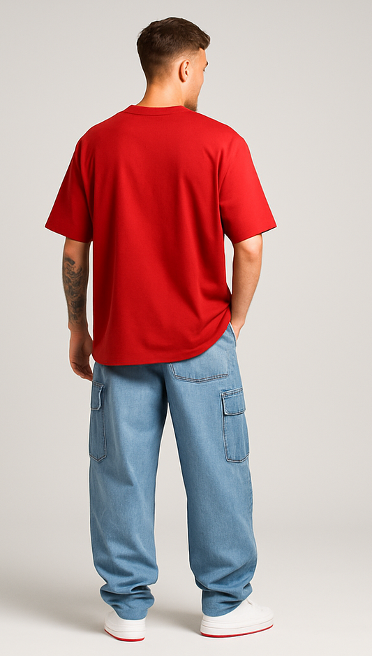 RED OVERSIZED T-SHIRT