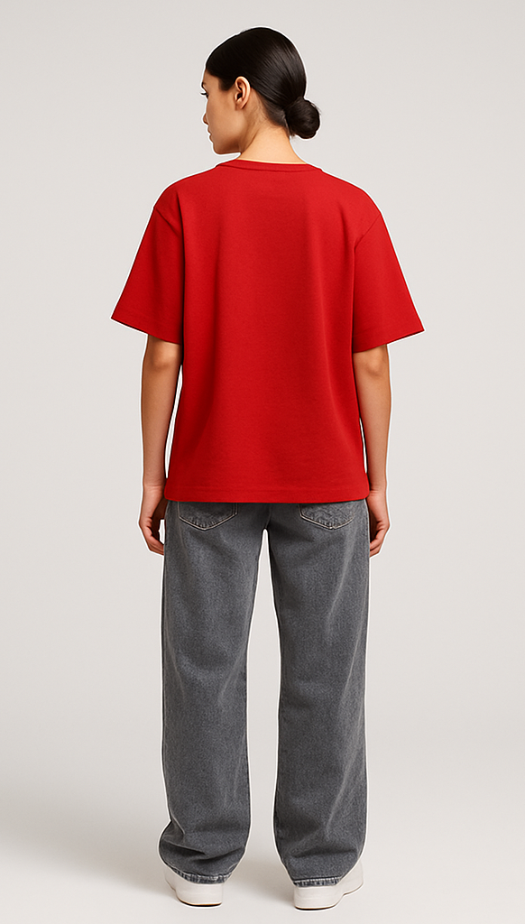 RED OVERSIZED T-SHIRT