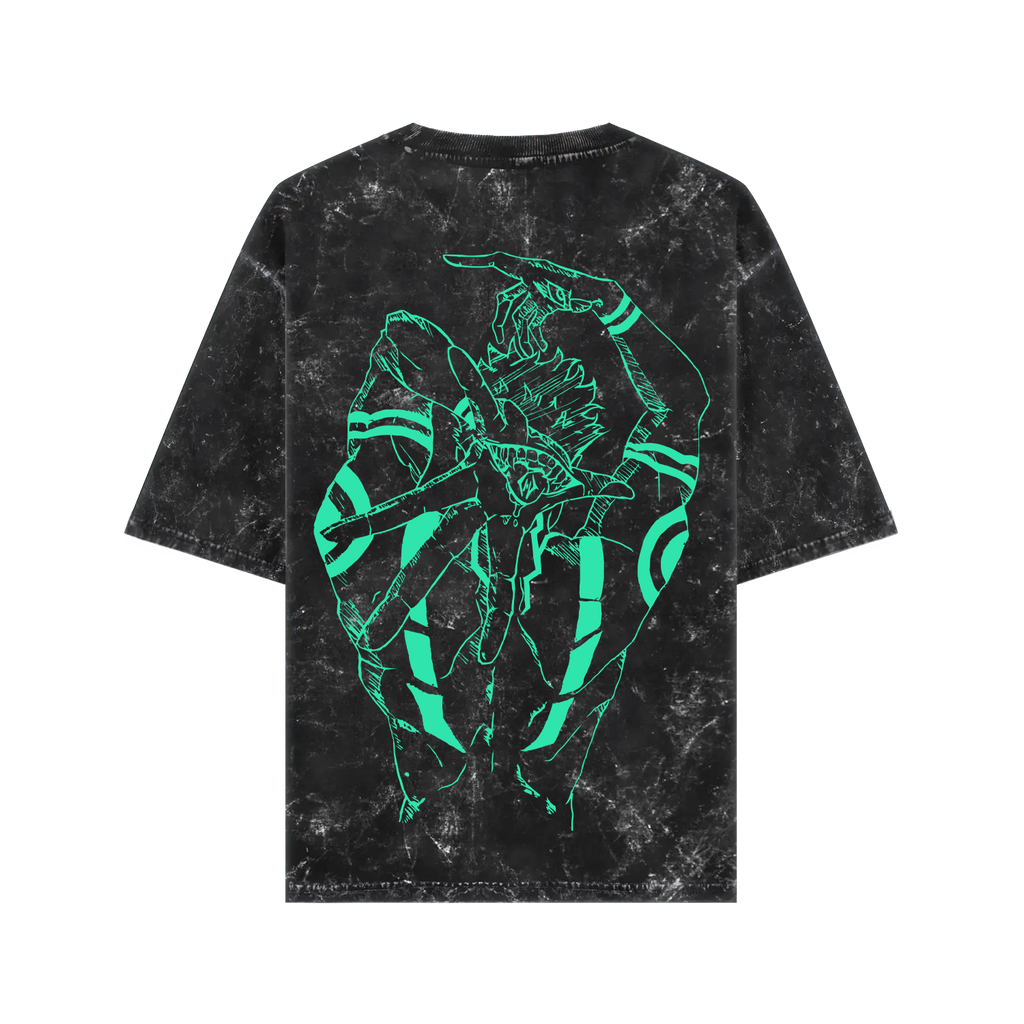 RYOMEN SUKUNA ACID WASH OVERSIZED T-SHIRT