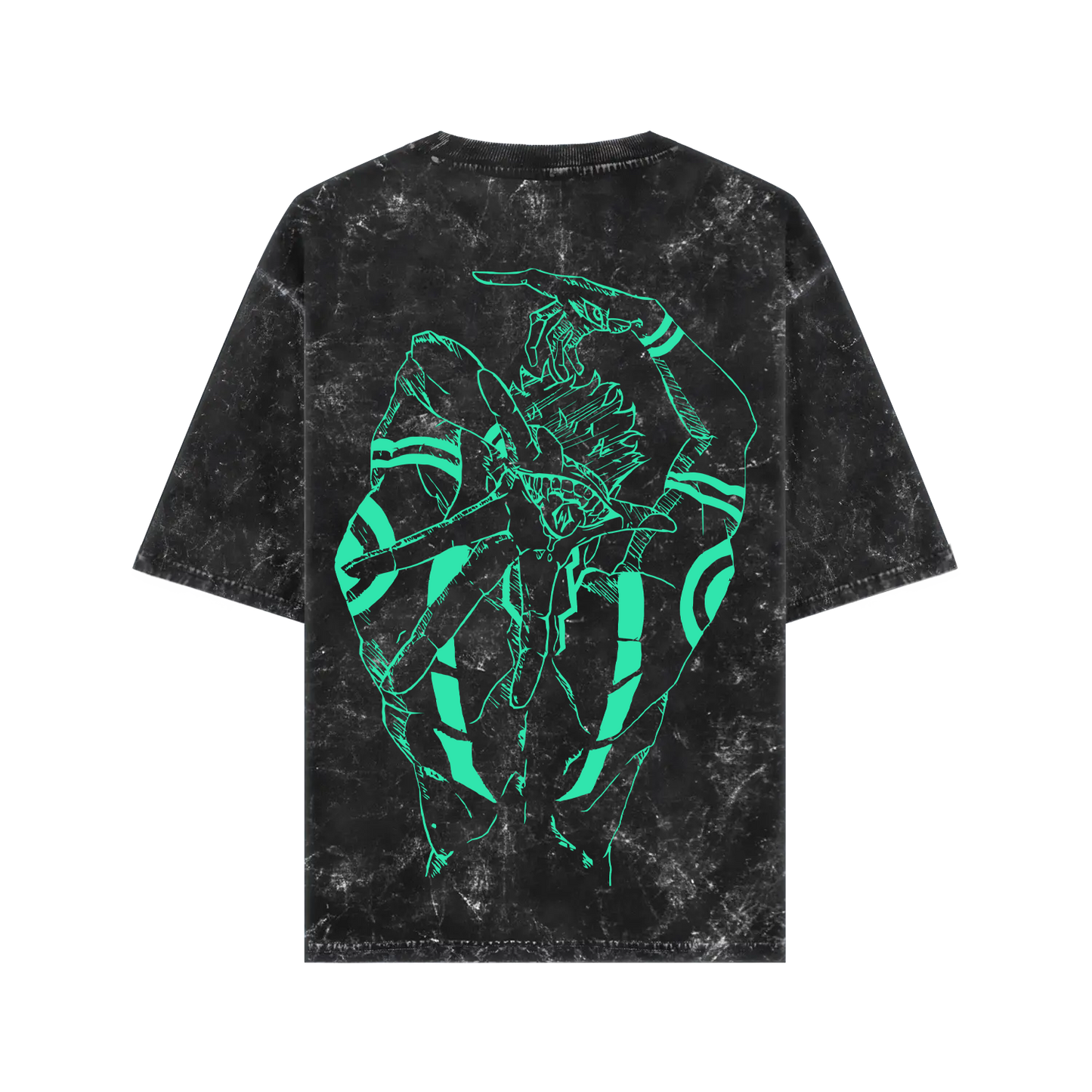 RYOMEN SUKUNA ACID WASH OVERSIZED T-SHIRT