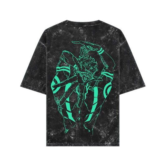 RYOMEN SUKUNA ACID WASH OVERSIZED T-SHIRT