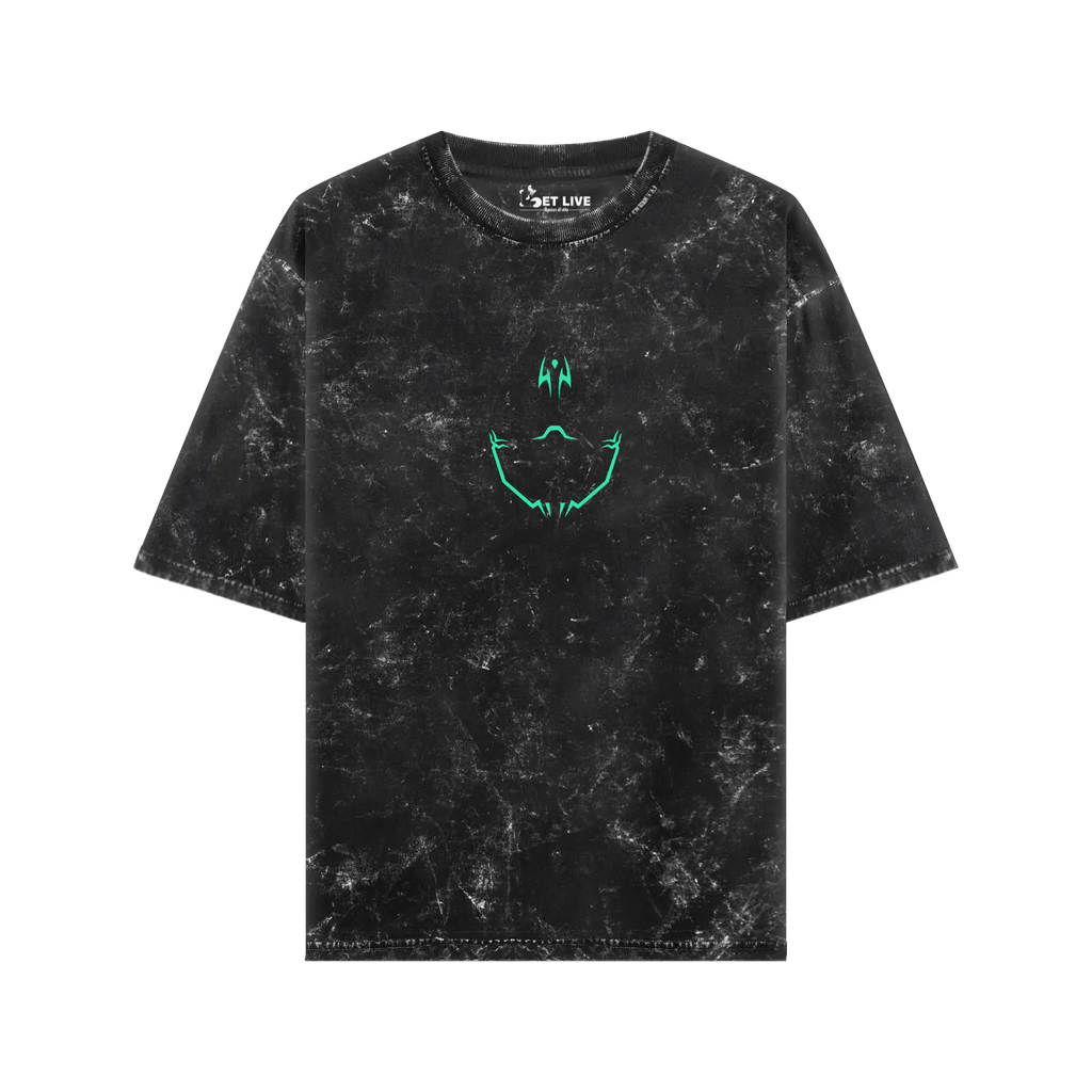 RYOMEN SUKUNA ACID WASH OVERSIZED T-SHIRT