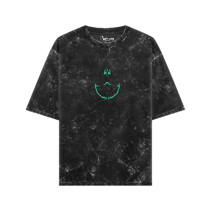 RYOMEN SUKUNA ACID WASH OVERSIZED T-SHIRT