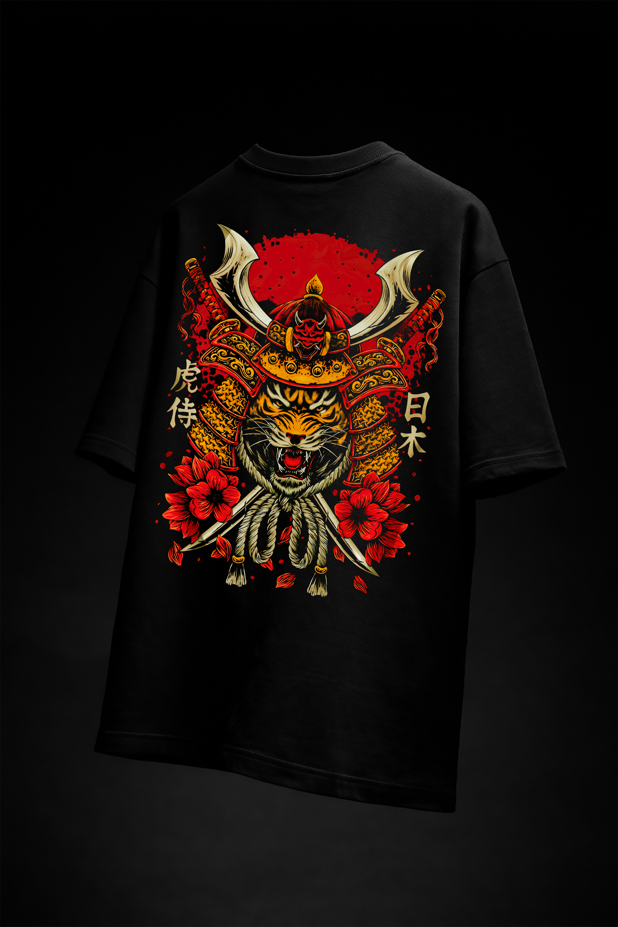 SAMURAI LION UNISEX OVERSIZED T-SHIRT