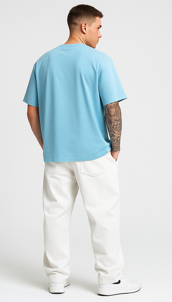 BABY BLUE OVERSIZED T-SHIRT