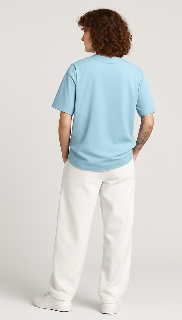 BABY BLUE OVERSIZED T-SHIRT