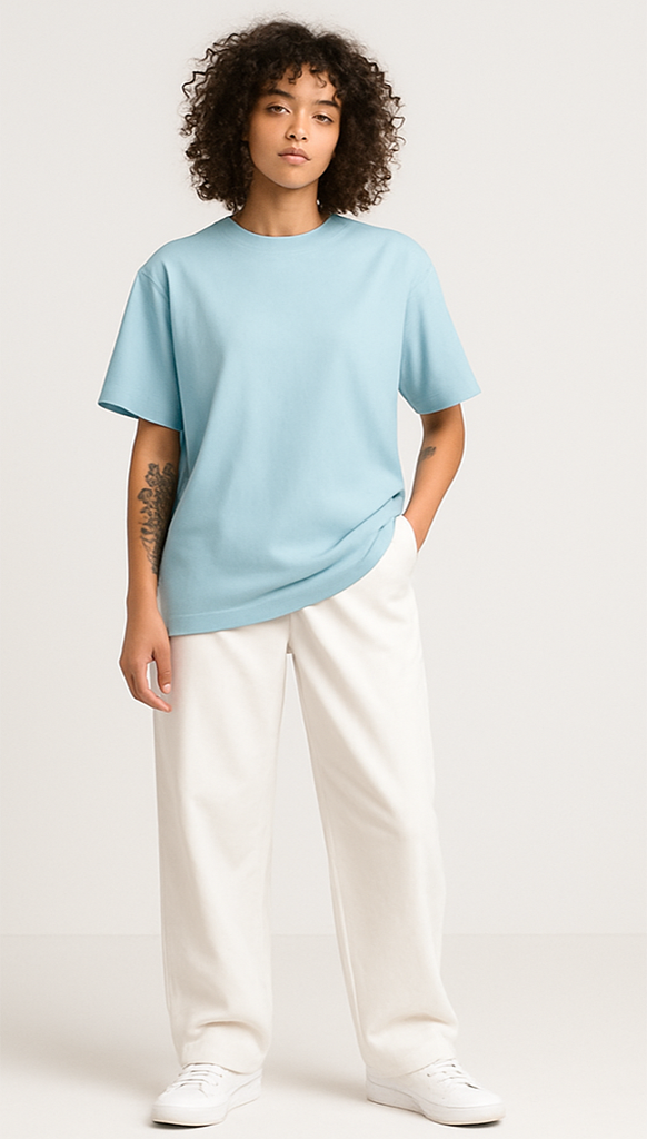 BABY BLUE OVERSIZED T-SHIRT