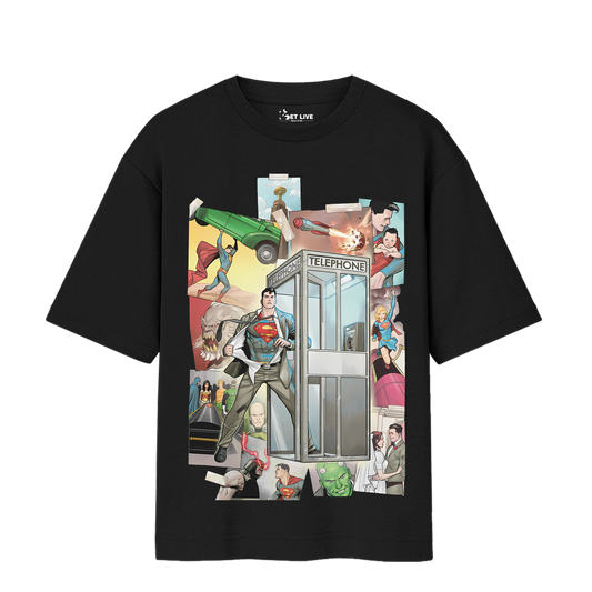 SUPERMAN STORY BOARD OVERSIZED T-SHIRT