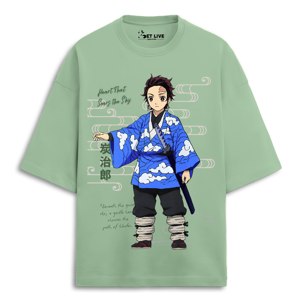 DEMON SLAYER : SOARS THE SKY OVERSIZED T-SHIRT