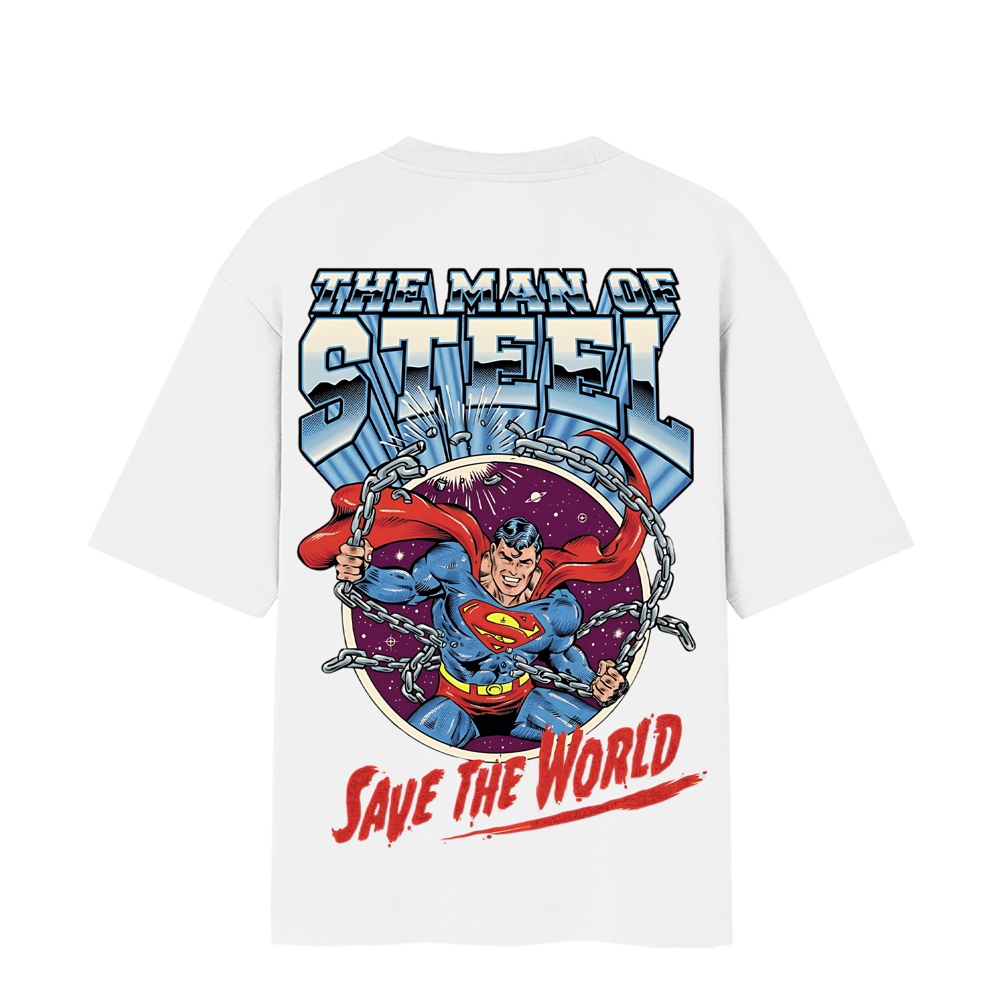 THE MAN OF STEEL OVERSIZED T-SHIRT