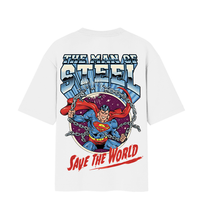 THE MAN OF STEEL OVERSIZED T-SHIRT