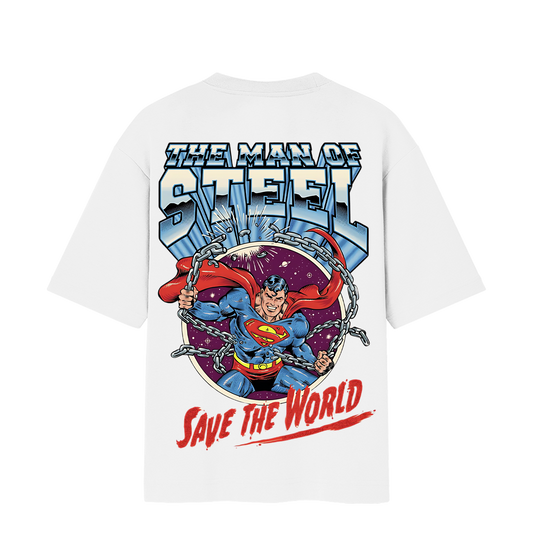 THE MAN OF STEEL OVERSIZED T-SHIRT