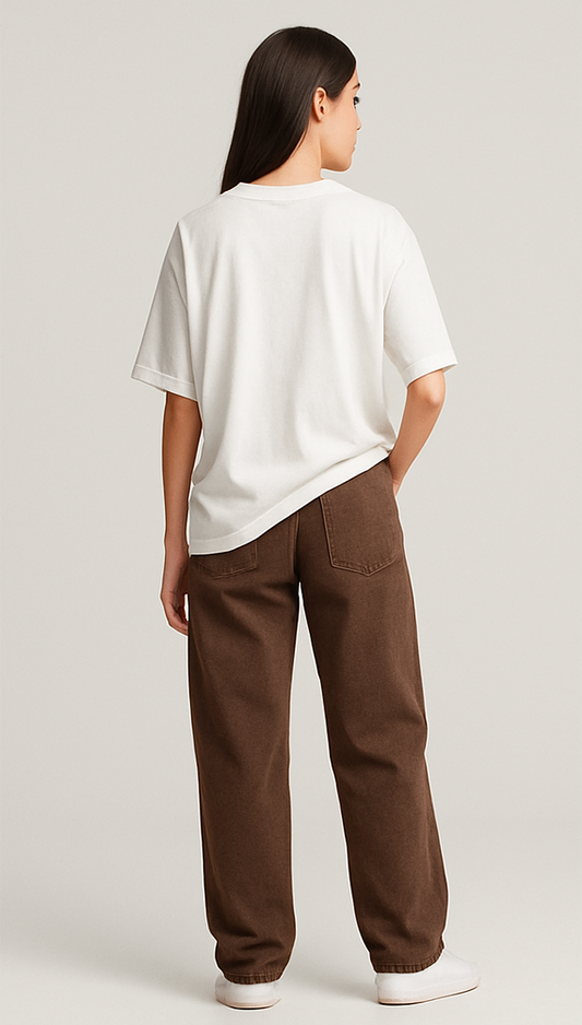 WHITE OVERSIZED T-SHIRT